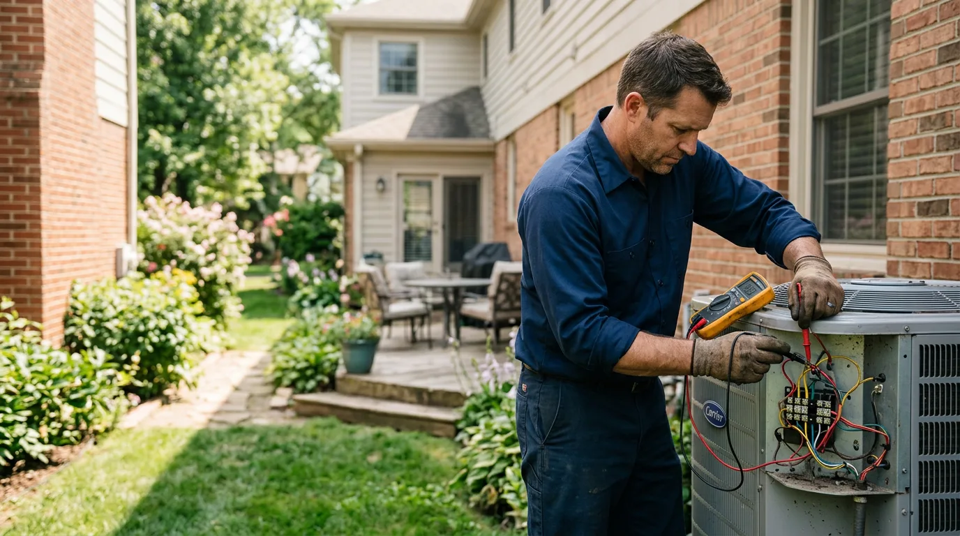HVAC technician working near Lithonia, GA